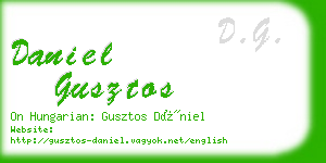 daniel gusztos business card